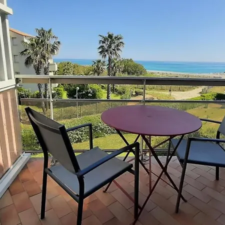 Les Capitelles - Studio Les Pieds Dans L'eau Avec Vue Mer Et Acces Piscine Apartment Latour-Bas-Elne